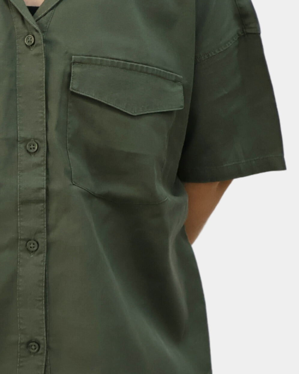 Camisa Oversized Indiana Chica Organic Khaki